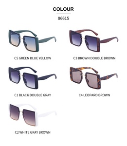 Designer Women Sunglasses Trendy Oversized Square <b>Frame</b> Sunglasses 2023 Luxury Female Sunglasses - Product Image 6