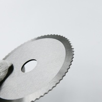 Lame circulaire dentée en acier inoxydable pour viande, couteau miniature à dents pour volaille, poulet, canard, poisson, coupe alimentaire, industrie alimentaire, 58-60 HRC