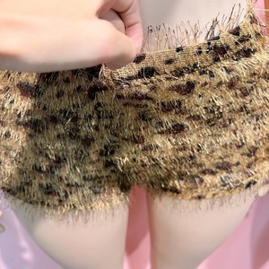 Nouvel ensemble tendance été 2026 pour femme, imprimé léopard, dos nu, col licou, à lacets, 2 pièces - Product Image 4