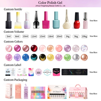 Vernis à ongles UV Fengshangmei HEMA Free Magnetic Glitter 35 couleurs, effet double reflet œil de chat, marque privée, pour nail art et fournitures de beauté