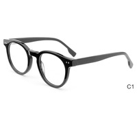 Monture de lunettes optique unisexe en acétate Mazzucchelli, design de qualité, monture ronde, nouvelle forme de visage en diamant coloré