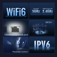 Punto de Acceso Inalámbrico AX3000 WiFi6 de Doble Banda Gigabit para Montaje en Techo Interior, Red Mesh PoE de 48V para Empresas, Oficinas y Hoteles