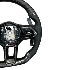 Volant sport personnalisé en cuir et fibre de carbone pour <span class=keywords><strong>Jaguar</strong></span> XF R-sport F-<span class=keywords><strong>type</strong></span> F-pace <span class=keywords><strong>E</strong></span>-Pace XE Series - Product Image 4