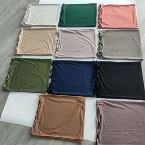 Nuevo Estilo, Tela Suave y Elástica, 70x170cm, Bufanda de Algodón Premium Jersey para Mujer, Hiyab Musulmán YHK0073 - Product Image 2