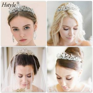 Hstyle Diademe mit Kamm Stirnband für Mädchen oder Frauen Geburtstags feier Hochzeit <span class=keywords><strong>Prom</strong></span> Braut Weihnachten Valentine Kristall kronen - Product Image 5