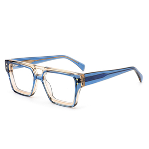 Kính mắt thời trang cao cấp dành cho nữ và nam, gọng kính vuông chất liệu <span class=keywords><strong>acetate</strong></span>, thiết kế thời thượng, tròng kính quang học. - Product Image 2