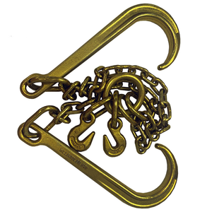 Truck Steel Metal G70 Zinc Plated Heavy Duty Towing Transport Welded Conveyor Chain With CE ISO Certified Tow Truck J Hooks Meta - Product Image 4