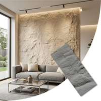 Panneaux muraux extérieurs en granit artificiel PU de luxe moderne, légers, imperméables, durables, écologiques, design en grandes dalles