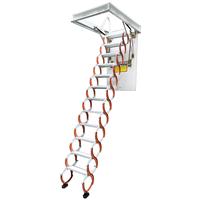 Échelle de grenier électrique escamotable en aluminium, pliable, avec télécommande