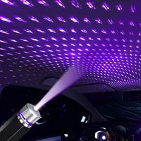 Kelenate USB Éclairage LED Intérieur de Voiture Projecteur de Lumière Étoilée Laser Ambiant Décoratif pour Plafond de Voiture Améliorateur d'Atmosphère