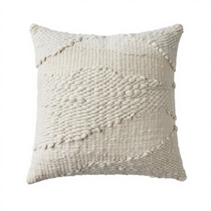 Luxury Boho Outdoor Wool Cushion Cover Hot Selling Unique Handwoven Decorative <b>Throw</b> Pillow with Vintage Pattern - Product Image 1
