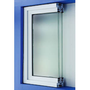 Mejor precio de fábrica Upvc doble esmalte diseño francés vinilo columpio vidrio abatible ventanas de Pvc con acero de hierro - Product Image 4