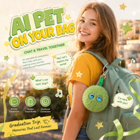 Jouet de bureau électronique en peluche AI avec fonctions musicales, chant et conversation, en peluche douce pour un sommeil apaisant, vente en gros