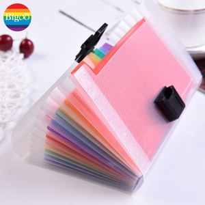 Mini A6 Kích thước rõ ràng PP chất liệu cầu vồng Index tài liệu thư mục tập tin với 13 Pocket hộp bên trong tập tin - Product Image 3