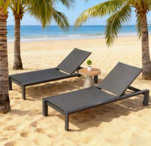 Chaise longue de <span class=keywords><strong>jardin</strong></span> en métal pour l'extérieur, lit de repos en aluminium, chaise de plage, <span class=keywords><strong>transat</strong></span> - Product Image 3