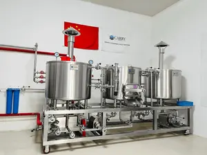 100L 1BBL Turnkey Project Beer Brewing System For Craft Beer Brewery System Fermenter Stainless Steel 304 Equipment