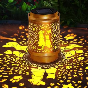Lanterne solaire LED en fer en forme de colibri et de cheval, lumière blanc chaud, pour extérieur, cour, résistante au vent, indice IP65, certifiée ROHS, pour l'aménagement de jardins - Product Image 1