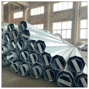 Dây Truyền Tải Điện Hình Bát Giác Mạ Kẽm Nhúng Nóng 15M 20M Bằng Thép Chất Lượng Cao - Product Image 4