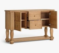Aparador de Madera Sólida de Diseño Moderno, Venta Directa de Fábrica, Solución de Almacenamiento de Alta Calidad