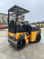 Nouveau prix : Compacteur à rouleaux vibratoire de petite taille pour travaux routiers, 3 tonnes