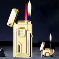 Briquet utilitaire coupe-vent du fabricant avec réservoir de butane rechargeable et buse extensible pour les voyages en extérieur