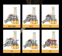 A75 150W Contrôle d'application de réglage intelligent 3000K 4500K 60000K 4555 Puces Deux tubes en cuivre OEM ODM H1 H7 H11 9005 9006 Phares LED