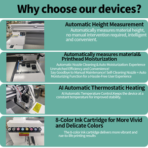 Stampante UV Flatbed 6090 A2 con Posizionamento Visivo, Adatta per Produzione in Serie, Stampa su Cover per Telefoni, Personalizzazione Logo e Regali - Product Image 3