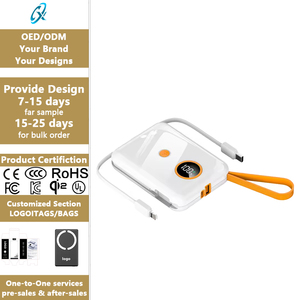 Power Bank Portatile Wireless Mini da 10000mAh con <span class=keywords><strong>Ricarica</strong></span> Super Veloce PD 22.5W e Cavo di <span class=keywords><strong>Ricarica</strong></span> Integrato per Uso Quotidiano - Product Image 1