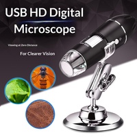 In Stock High-definition 1000x USB Electron Microscope X4-1000X Industrial Magnifier with 8 LEDs Stand for Repair Inspection