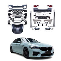 Kit carrosserie Yiku pour BMW Série 5 F10/F18 (2010-2018) (matériau PP) - Style M5 G38 2021 Pare-chocs avant/Capot/Jupes latérales/Feux arrière