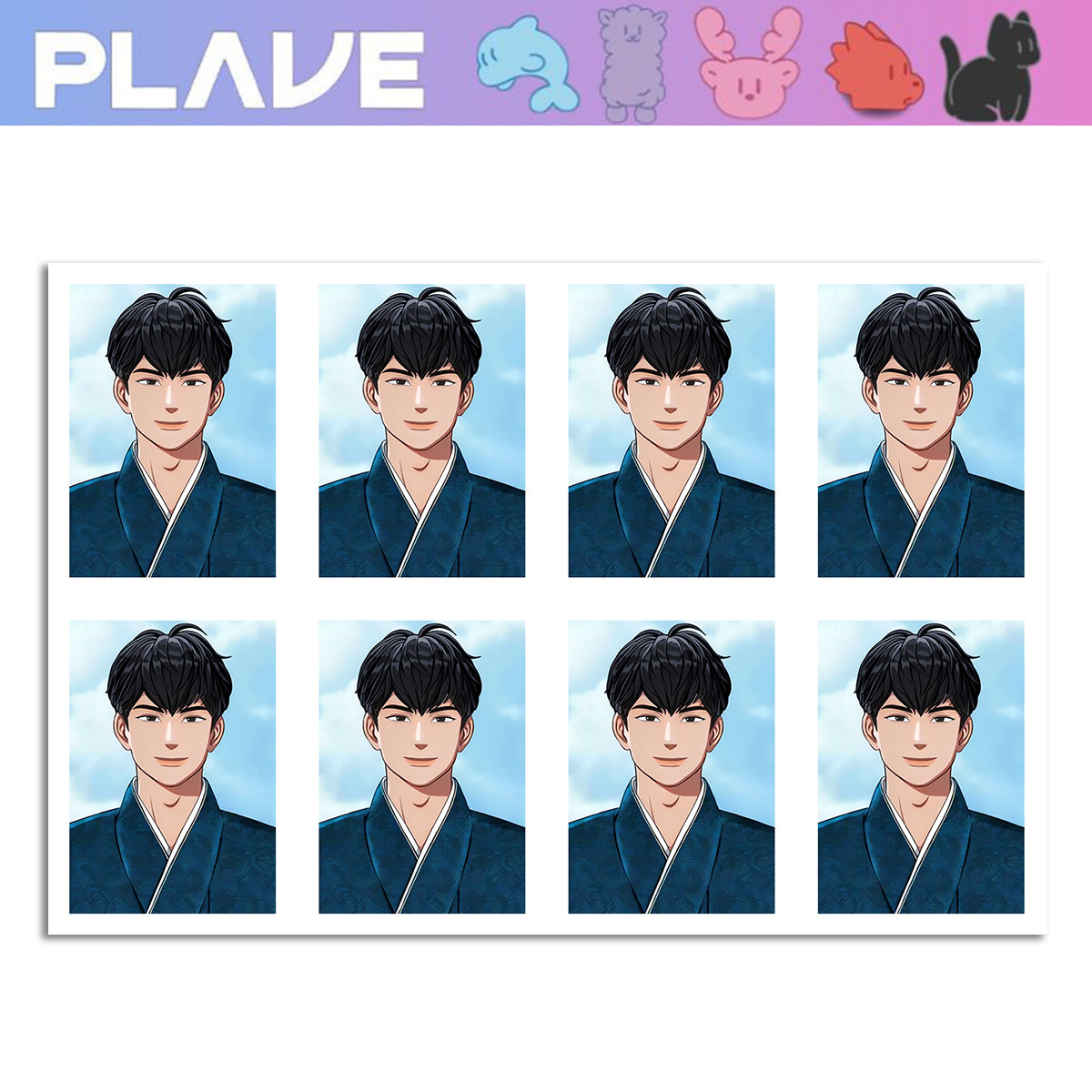 KPOP PLAVE One Inch ID Photo EUNHO NOAH BAMBY YEJUN HAMIN