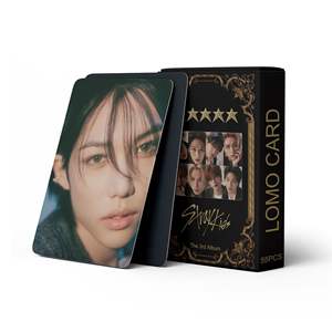 Vente en gros de Kpop Idol Group Merch 55 pcs/boîte Carte photo <span class=keywords><strong>Stray</strong></span> Kids Leeknow Photocard Lomo Card - Product Image 4
