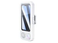 Boîtier étanche pour téléphone portable de salle de bain avec haut-parleur Bluetooth, écran tactile anti-buée et rotation à 360° pour douche, cuisine, natation – Universel