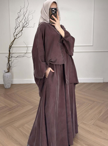 Ensemble Robe Musulmane Femme R-689 : Blouse, Jupe Longue, Style Marocain Dubaï, Tenue Arabe, Abaya Ramadan - Product Image 3