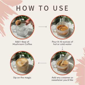 Lifeworth1200mg (10:1) растворимый грибной кофе 40 порций 12 грибов Львиная Грива Рейши Порошок 1200 мг экстракт 10:1 - Product Image 6