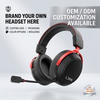 Auriculares Inalámbricos para Juegos OEM ODM, Sobre la Oreja, RGB, Cancelación de Ruido, Controlador Dinámico, Baja Latencia, Más de 20 Horas de Reproducción