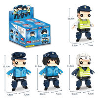 Woma usine OEM ODM 4 en 1 Police Mini figurine bloc de construction assemblage briques personnalisées (C0612)
