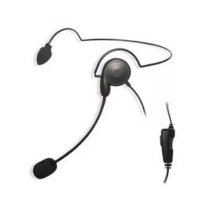 Ultra light weight headset with in-line PTT for staff communications