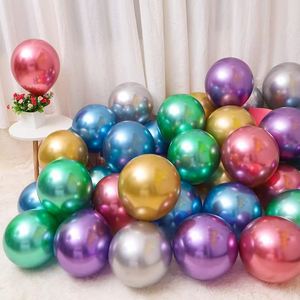 UN UW Factory Wholesale 12inch 30cm Latex Metal <b>Balloon</b> Chrome Latex <b>Balloons</b> Baby Showers Wedding Birthday Party Decoration - Product Image 5