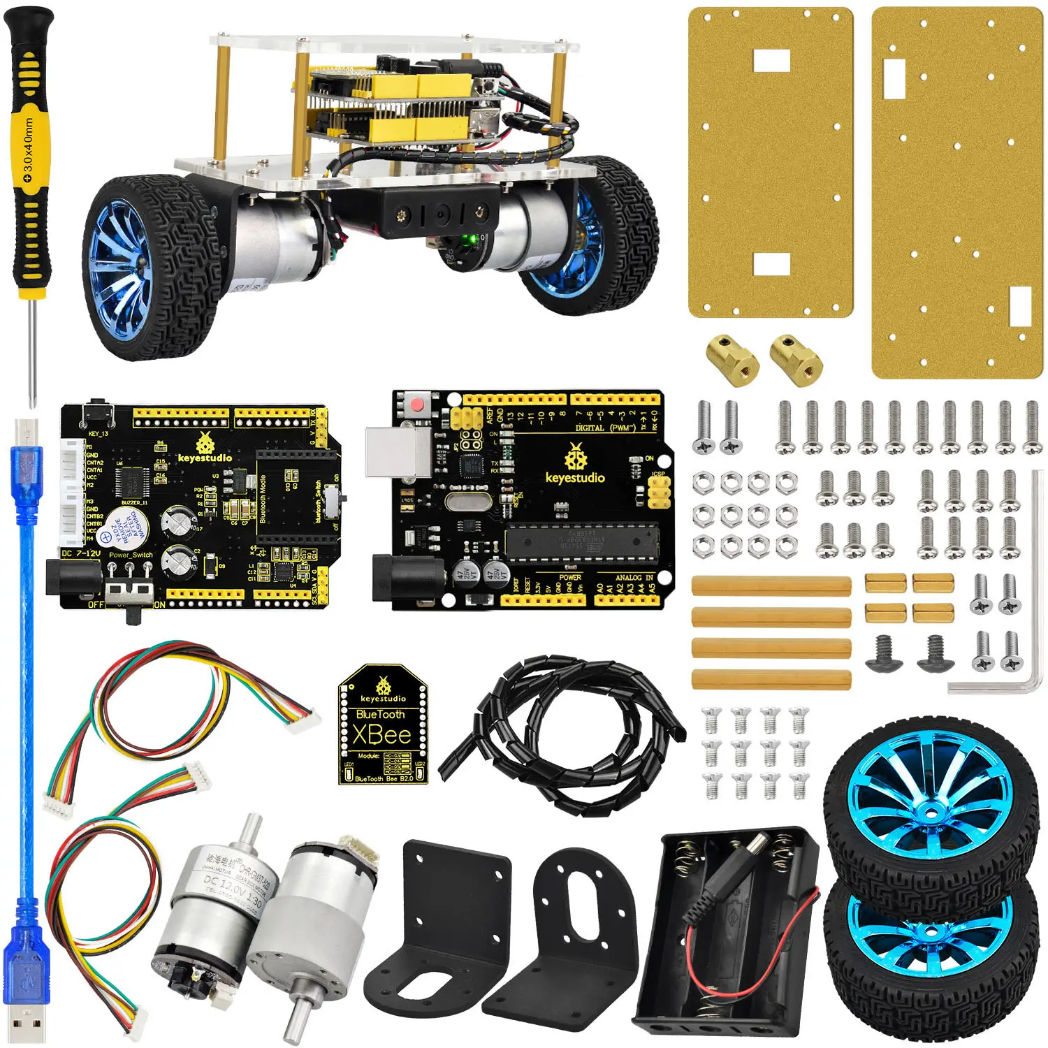 Keyestudio Self-balancing Programmable Robotic Kits For Arduino Robot Car Kit
