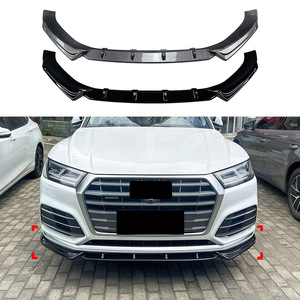 Amp-Z Front Splitter Carbon Fiber Texture Matte Finish For Audi Q5 FY Early S-Line 2018-2020 Car Body Kit - Product Image 1