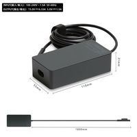 Charger Laptop Laris 102W 15V 6.33A Ac/dc Adaptor Laptop Komputer untuk Microsoft Surface Pro Book 2/3 A1798 1798