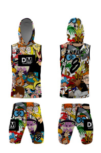 Uniforme de football personnalisé 7 sur 7 ensemble de compression par sublimation maillots ensemble d'uniformes de football drapeau à capuche - Product Image 3