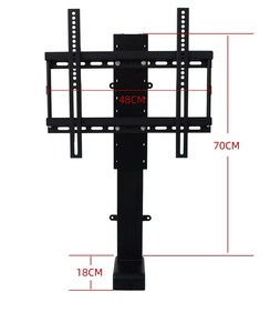 Soporte de suelo de <span class=keywords><strong>TV</strong></span> motorizado con control remoto eléctrico soporte de elevación de <span class=keywords><strong>TV</strong></span> con bandeja - Product Image 3
