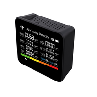 Moniteur de qualité de l'air intérieur intelligent WiFi Tuya 2CO10 pour CO2 14-1 PM2.5 Formaldéhyde et analyseurs de gaz TVOC