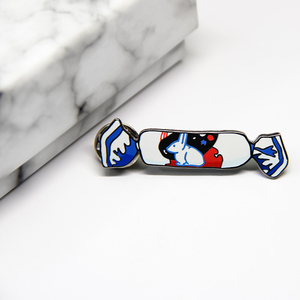 Pin de Solapa Personalizado de Conejo de Níquel Negro, Modelo de Metal Personalizado <span class=keywords><strong>para</strong></span> Recuerdo o Regalo, Animal de <span class=keywords><strong>Anime</strong></span>, Esmalte Duro Plateado - Product Image 2