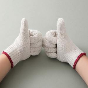 Tc 원사 가격 재활용 원사 8/1 원시 흰색 면 폴리 에스테르 포이 원사 작업 장갑 - Product Image 3