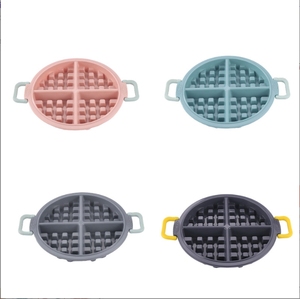 Grand moule à gâteau rond réutilisable <span class=keywords><strong>en</strong></span> <span class=keywords><strong>silicone</strong></span> pour <span class=keywords><strong>gaufrier</strong></span> grillé au four pour dessert et moules à chocolat pour la cuisson des gaufres - Product Image 6