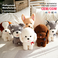Peluche personnalisée chiot, jouet doux et moelleux, animal en peluche câlin, compagnon apaisant, vente en gros, cadeau portable pour tous les âges