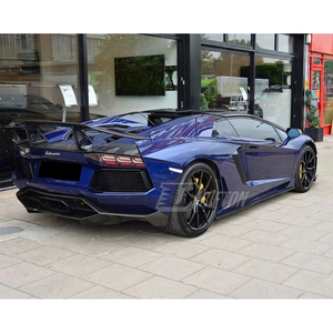 สปอยเลอร์หลังคาร์บอนไฟเบอร์แบบแห้ง Aventador DM Style พร้อมฝาปิดฐาน สำหรับ Lamborghini Aventador & S & SV LP700 LP740 LP750 ปี 2011-2014 - Product Image 5